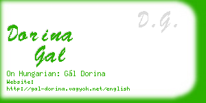 dorina gal business card