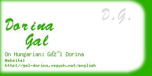 dorina gal business card
